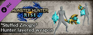 Monster Hunter Rise - "Stuffed Zinogre" Hunter layered weapon (Sword & Shield)